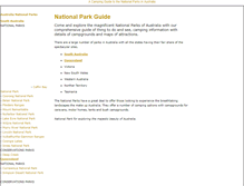 Tablet Screenshot of nationalparkguide.com.au
